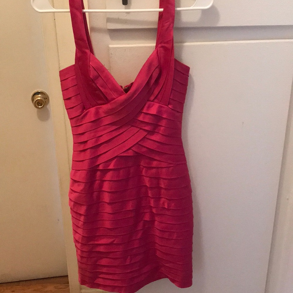 Hot pink party dress